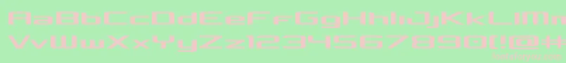 Concielianexpand Font – Pink Fonts on Green Background