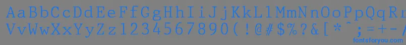 PrestigepicaNormal Font – Blue Fonts on Gray Background