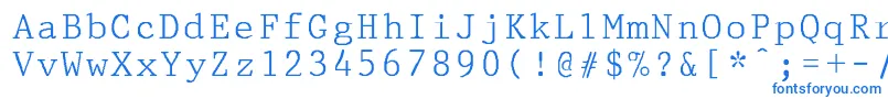 PrestigepicaNormal Font – Blue Fonts on White Background