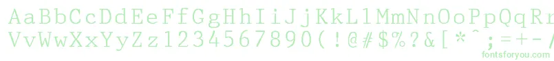 PrestigepicaNormal Font – Green Fonts on White Background
