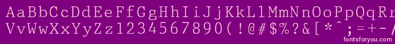PrestigepicaNormal Font – Pink Fonts on Purple Background