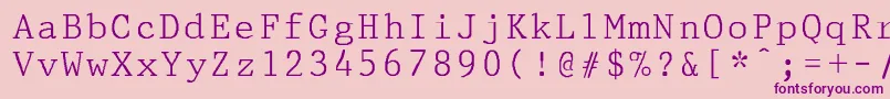 PrestigepicaNormal Font – Purple Fonts on Pink Background