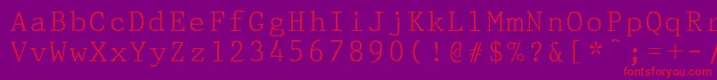 fuente PrestigepicaNormal – Fuentes Rojas Sobre Fondo Morado