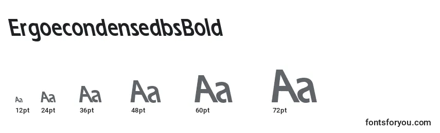 ErgoecondensedbsBold Font Sizes