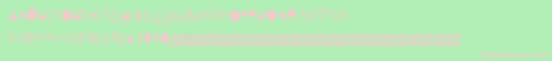 Bangparty Font – Pink Fonts on Green Background