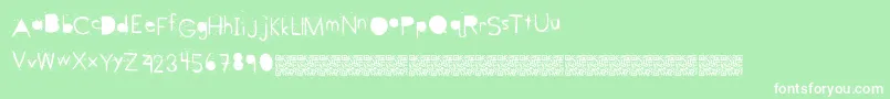 Bangparty Font – White Fonts on Green Background