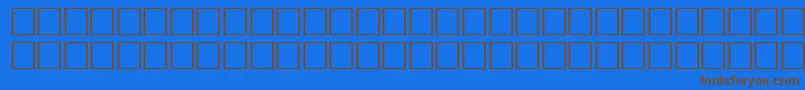 ArrowsneRegular Font – Brown Fonts on Blue Background