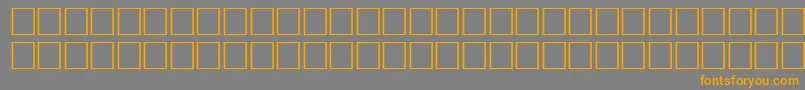 ArrowsneRegular Font – Orange Fonts on Gray Background