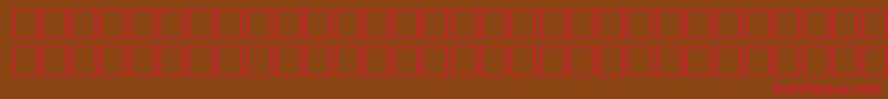 ArrowsneRegular Font – Red Fonts on Brown Background