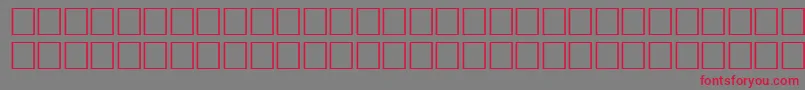ArrowsneRegular Font – Red Fonts on Gray Background