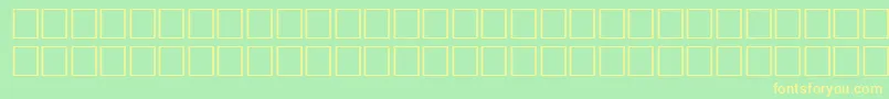ArrowsneRegular Font – Yellow Fonts on Green Background