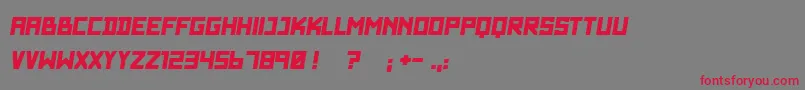 WadimGiantItalic Font – Red Fonts on Gray Background