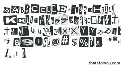  WoodcutterAnonymous font