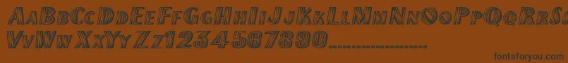 CallumRegular Font – Black Fonts on Brown Background