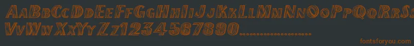 CallumRegular Font – Brown Fonts on Black Background