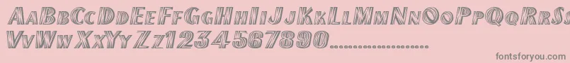 CallumRegular Font – Gray Fonts on Pink Background