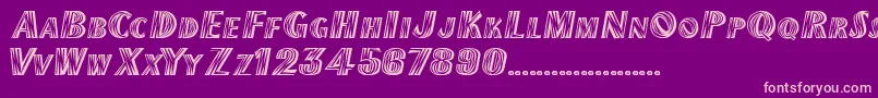 CallumRegular Font – Pink Fonts on Purple Background