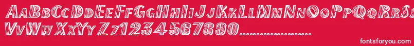CallumRegular Font – White Fonts on Red Background