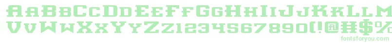 Interceptore Font – Green Fonts on White Background