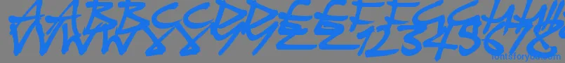 PiratePlunder Font – Blue Fonts on Gray Background
