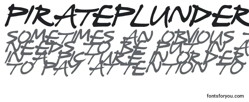 PiratePlunder-fontti