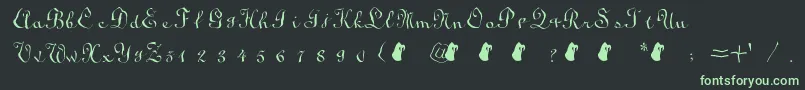 Más sobre la fuente SodaLime fuente SodaLime – Fuentes Verdes Sobre Fondo Negro