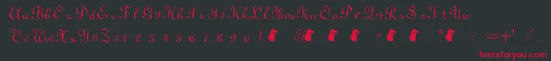 SodaLime Font – Red Fonts on Black Background