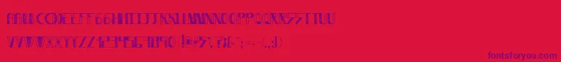 Wysterium-Schriftart – Violette Schriften auf rotem Hintergrund