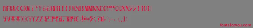 Wysterium-Schriftart – Rote Schriften auf grauem Hintergrund