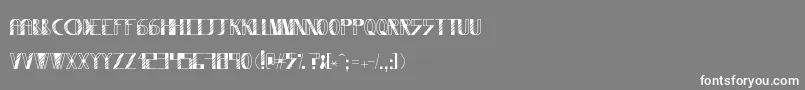 Wysterium Font – White Fonts on Gray Background