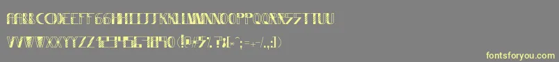 Wysterium Font – Yellow Fonts on Gray Background