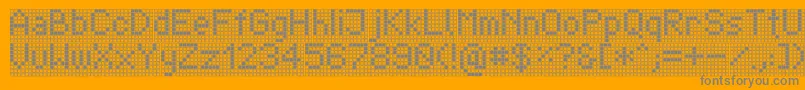 Шрифт TpfDisplay – серые шрифты на оранжевом фоне
