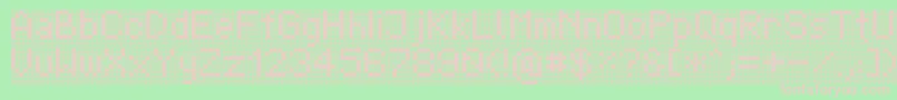 TpfDisplay Font – Pink Fonts on Green Background