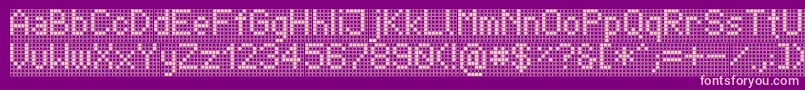 フォントTpfDisplay – 紫の背景にピンクのフォント