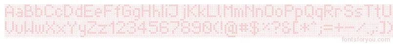フォントTpfDisplay – 白い背景にピンクのフォント