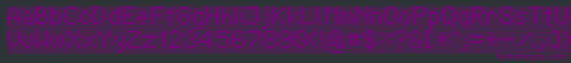 Шрифт TpfDisplay – фиолетовые шрифты на чёрном фоне