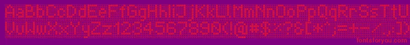Шрифт TpfDisplay – красные шрифты на фиолетовом фоне