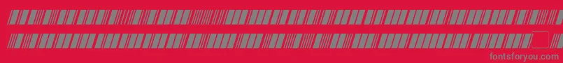 MorseTech Font – Gray Fonts on Red Background