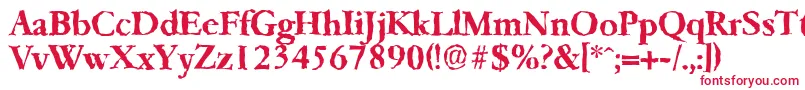 GarfeldrandomBold Font – Red Fonts