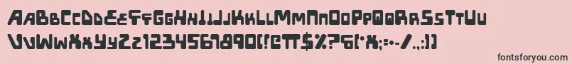 Xpedb Font – Black Fonts on Pink Background