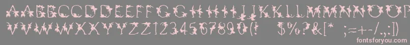 Linotypesupatropic Font – Pink Fonts on Gray Background