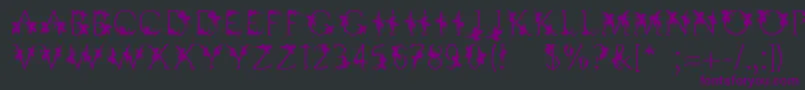 Linotypesupatropic Font – Purple Fonts on Black Background