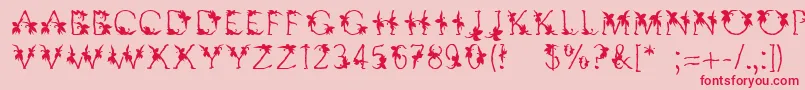 Linotypesupatropic Font – Red Fonts on Pink Background