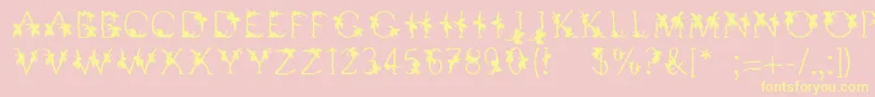 Linotypesupatropic Font – Yellow Fonts on Pink Background