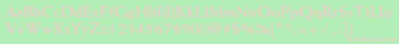 WeissstdBold Font – Pink Fonts on Green Background