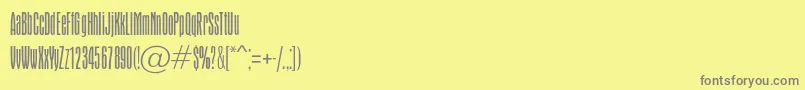 Apicalthinc Font – Gray Fonts on Yellow Background
