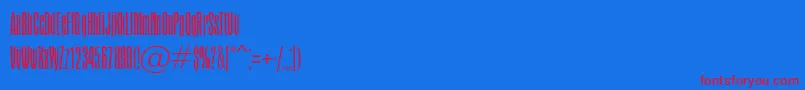 Fonte Apicalthinc – fontes vermelhas em um fundo azul