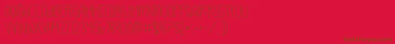 Kggirlonfire Font – Brown Fonts on Red Background
