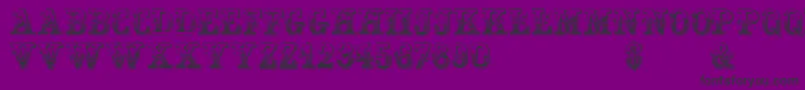 Gardeniavictorian Font – Black Fonts on Purple Background