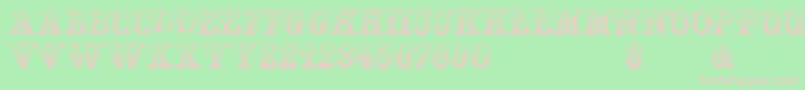 Gardeniavictorian Font – Pink Fonts on Green Background